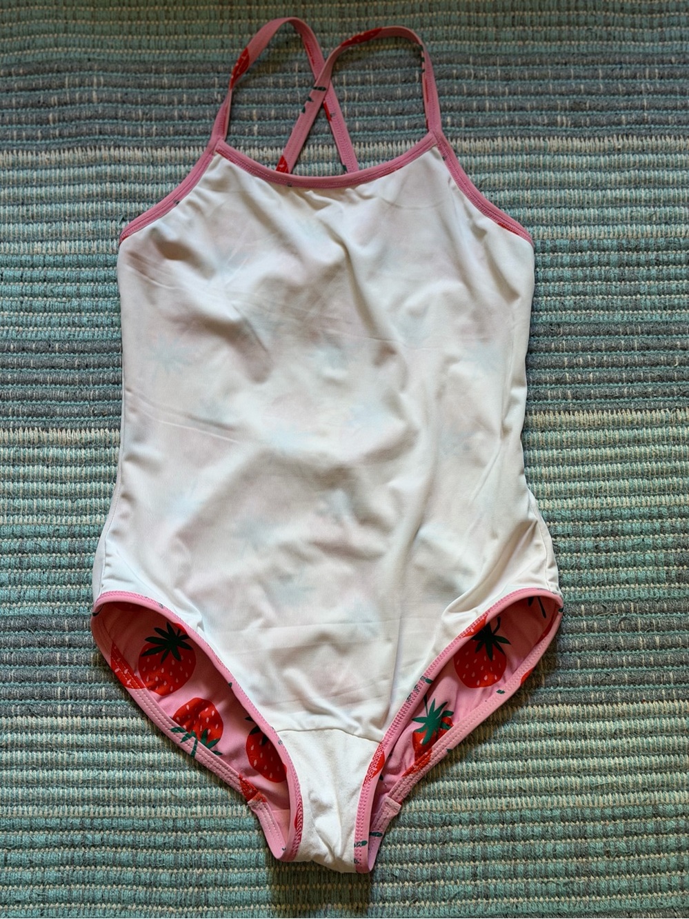 4/$25 Hanna Anderson One-Piece Strawberry Swimsuit Size 10 - Picture 4 of 16